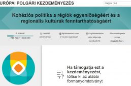 Európai polgári kezdeményezés – online támogatás